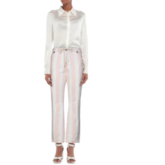 NWT One Teaspoon Candy Stripe High Waist Barrel Style Safari Jean 26 - Picture 1 of 16